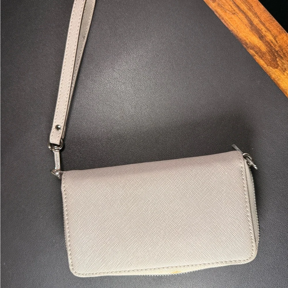 Michael Kors Cream Wristlet with Silver Accents - Picture 4 of 4